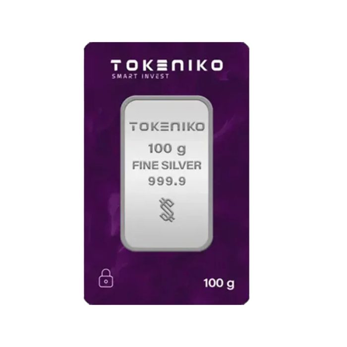 شمش نقره 100گرمی ۹۹۹/۹ توکنیکو