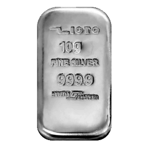 شمش نقره 10گرمی ۹۹۹/۹ زیوتو