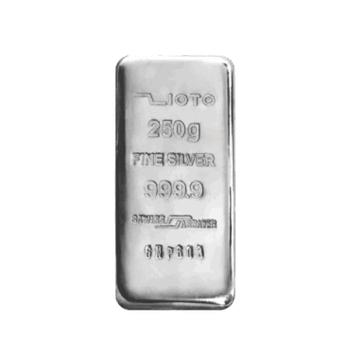شمش نقره 250گرمی ۹۹۹/۹ زیوتو