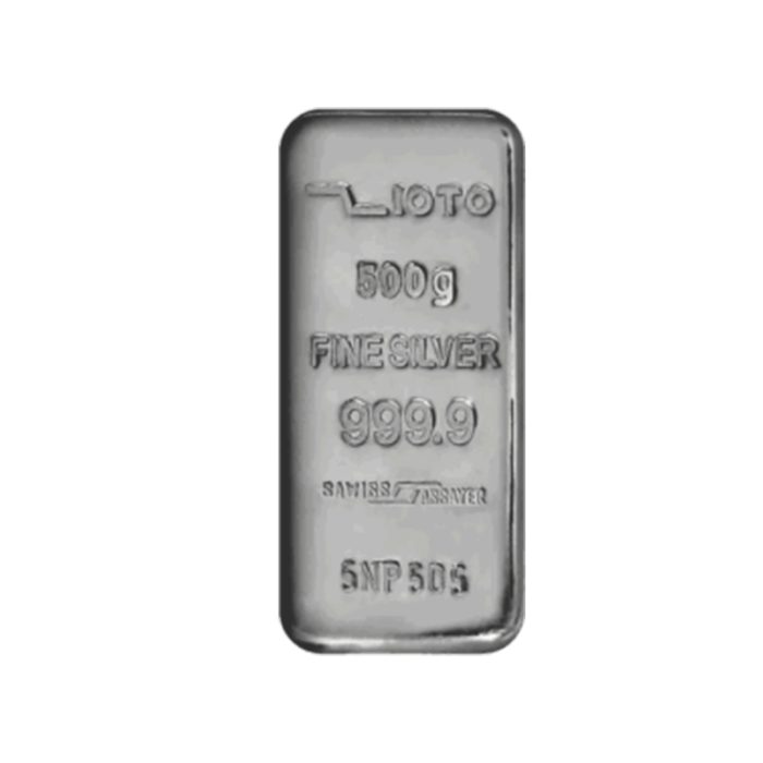 شمش نقره 500گرمی ۹۹۹/۹ زیوتو